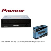 Pioneer BDR-208EBK BD-R3 15x Blu-Ray 128GB Multilayer Optik Yazıcı