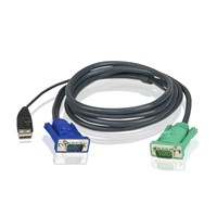 Aten 2L-5202U 1.8M Vga Usb Kvm Kablo 3 In 1 Sphd Klavye/Mouse/Vıdeo