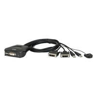 ATEN ATEN-CS22D 2-Port USB DVI Cable KVM Switch with Remote Port sele;ctor 
