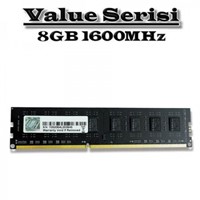 GSKILL 8B DDR3 1600MHZ CL11 PC RAM VALUE F3-1600C11S-8GNT
