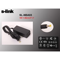 S-link SL-NBA03 30W 19V 1.58A 4.8x1.7 Hp Netbook Standart Adaptör