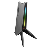 Rampage RM-H20 Gri RGB Işıklı 2xUsb Port Gaming Kulaklık Stand