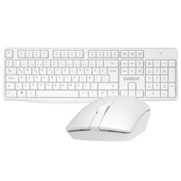 Everest KM-7500 Beyaz Kablosuz Q Multimedia Klavye  Mouse Set