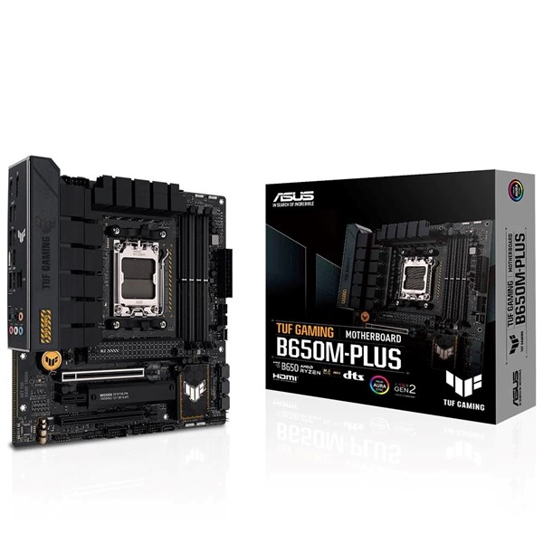 ASUS TUF GAMING B650-PLUS DDR5 HDMI DP PCIe 16X v5.0 AM5 ATX