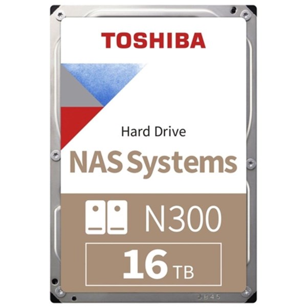 TOSHIBA 3.5 16TB N300 HDWG31GUZSVA 7200 RPM 256MB SATA-3 NAS Diski