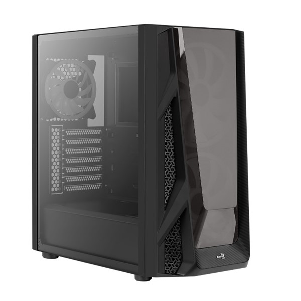 AEROCOOL NIGHTHAWK DUO AE-NGHTHWKD Powersız Gaming Mid-Tower PC Kasası Siyah