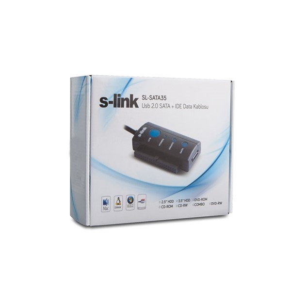 S-link SL-SATA35 Usb 2.0 SATA  IDE Data Kablosu