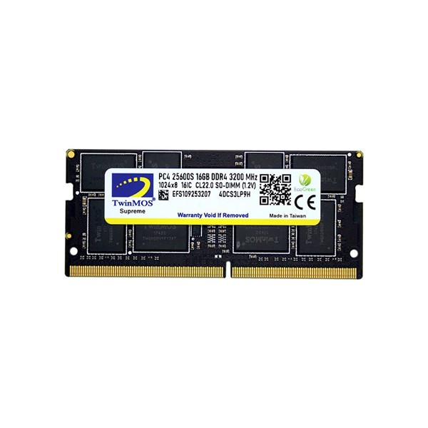 TWINMOS 16GB DDR4 3200MHZ NOTEBOOK RAM MDD416GB3200N