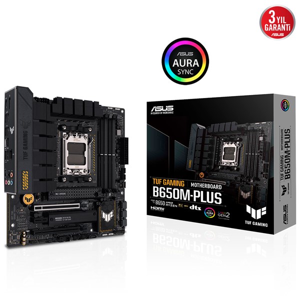 ASUS TUF GAMING B650M-PLUS DDR5 M2 PCIe NVME HDMI DP PCIe 16X v5.0 AM5 mATX