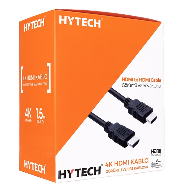 Hytech HY-XHD01 HDMI TO HDMI 1.5m Sinema 4K 4096x2160 Görüntü ve Ses Aktarıcı Kablo