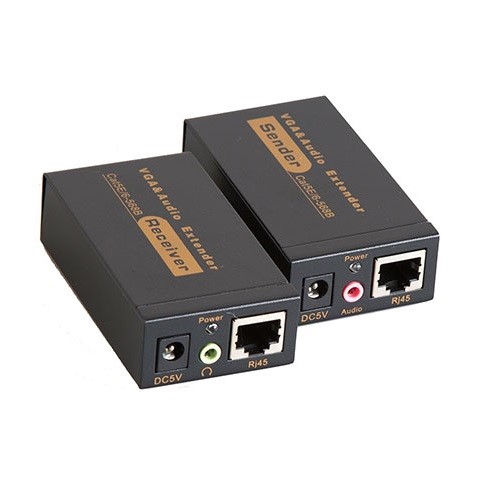S-LINK 1port SL-VGA110 1port Vga Giriş 1port Ethernet Cat6 VGA Extender 100metre mesafeye kadar