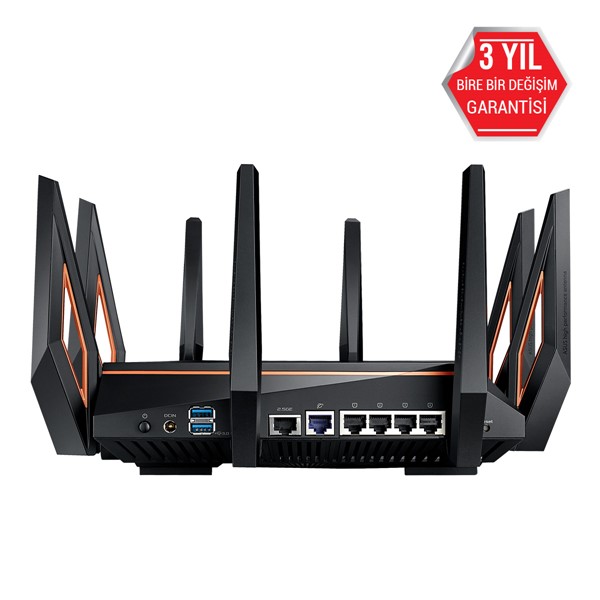 ASUS ROG CAPTURE GT-AX11000 11000mbps AX11000 TRI Band EV Ofis Tipi Gaming Router