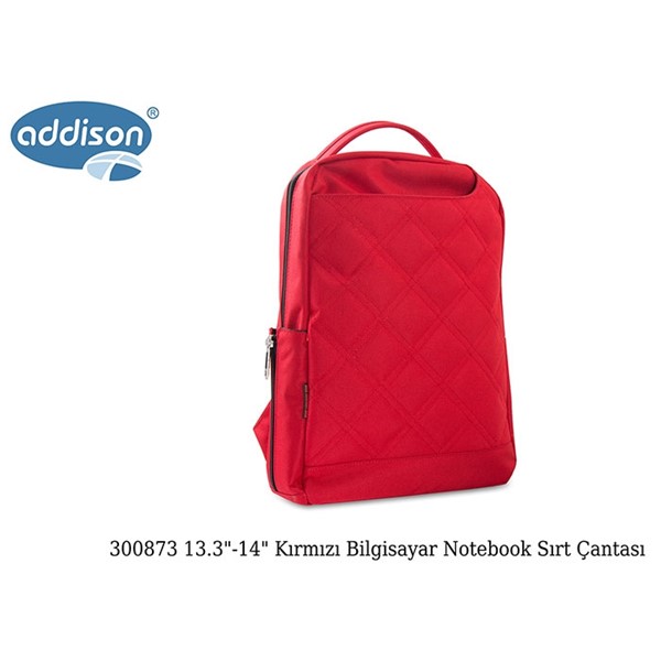 ADDISON 300873 13,3 Kırmızı Notebook Sırt Çantası
