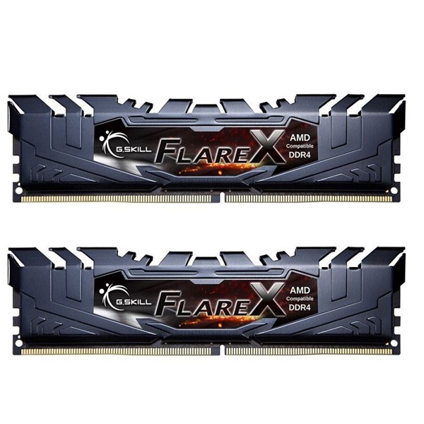 GSKILL 16GB 2X 8GB DDR4 3200MHZ CL16 DUAL KIT PC RAM FLARE X F4-3200C16D-16GFX AMD UYUMLU