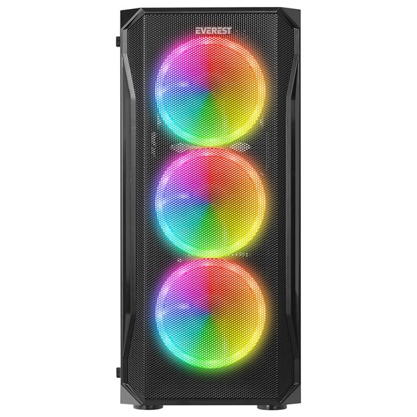 EVEREST 600W X-RACER 4X-FANLI GAMING MID-TOWER PC KASASI