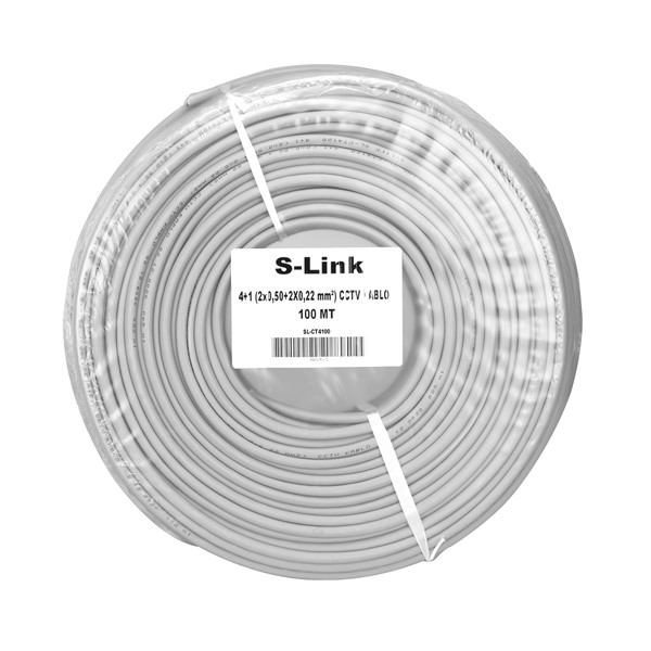 S-LINK 100metre 41 SL-CT4100 0.50 CCTV Kablo