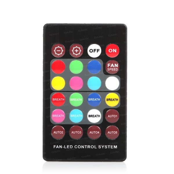 DARK 12cm Ultra Bright RGB RING DKCKRGB02 RGB Siyah 2li Kasa Fanı Kiti