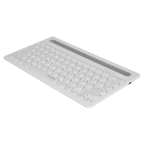 Everest KB-BT84 Beyaz/Gri Bluetooth Ultra İnceŞarjlı Q Mac/Win/Android/Ios Uyumlu Kablosuz klavye