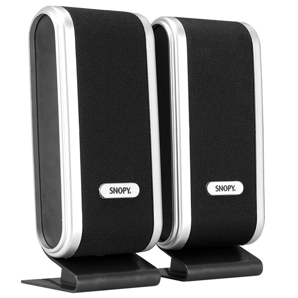 Snopy SN-820 2.0 Siyah/Gümüş Lcd İnce Tasarım USB Multimedia Speaker Hoparlör