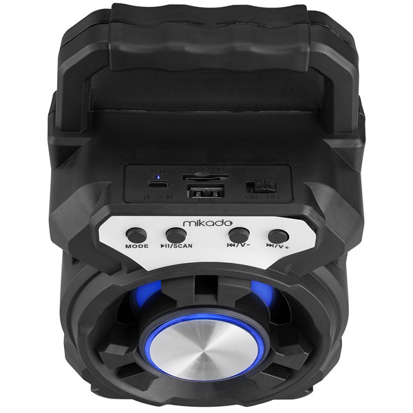 Mikado MD-BT65S 5W 800mAh 3.7V Siyah USB/TF Cart / Bluetooth Taşınabilir Speaker Hoparlör