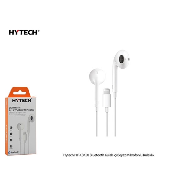 Hytech HY-XBK50 Beyaz Bluetooth Kulak içi Mikrofonlu Kulaklık