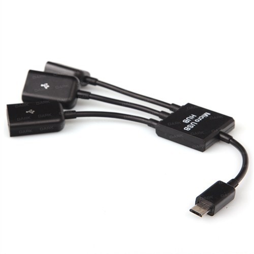DARK 80cm DK-AC-USB2MICRO2 USB OTG Kablo Siyah