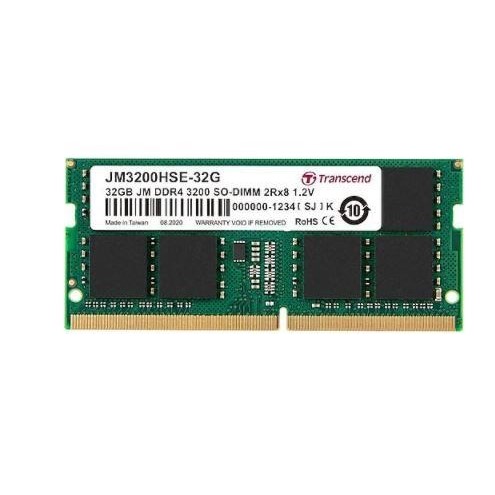 TRANSCEND 32GB DDR4 3200MHZ CL22 NOTEBOOK RAM VALUE JM3200HSE-32G	
