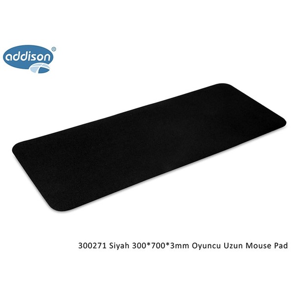 Addison 300271 Siyah 300x700x3mm Oyuncu Uzun Mouse Pad