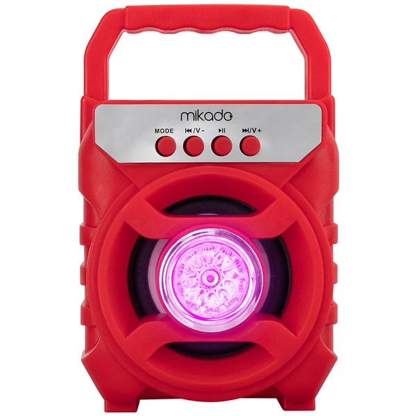 Mikado MD-BT65R 5W 800mAh 3.7V Kırmızı USB/TF Cart / Bluetooth Taşınabilir Speaker Hoparlör