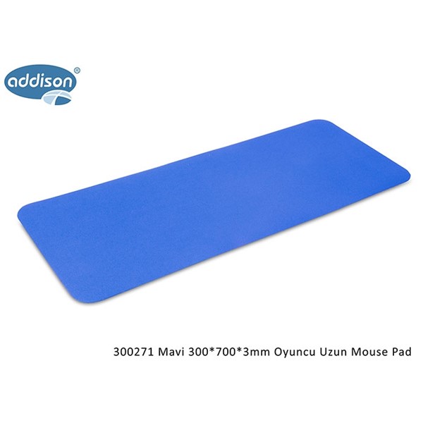 Addison 300271 Mavi 300x700x3mm Oyuncu Uzun Mouse Pad