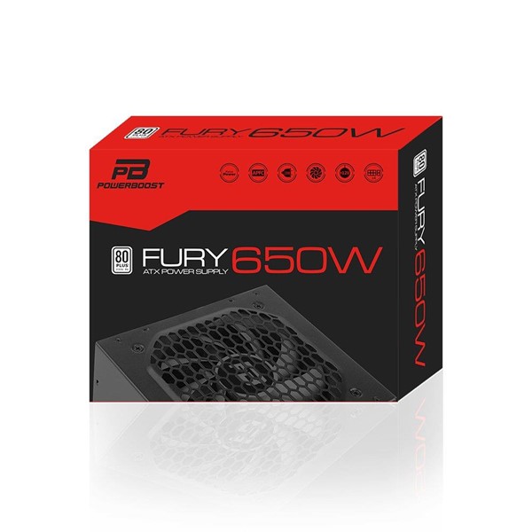 PowerBOOST 650W 80 BST-ATX650WEU 12cm Fanlı APFC Power Supply