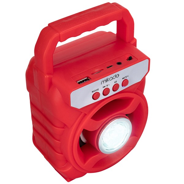 Mikado MD-BT65R 5W 800mAh 3.7V Kırmızı USB/TF Cart / Bluetooth Taşınabilir Speaker Hoparlör