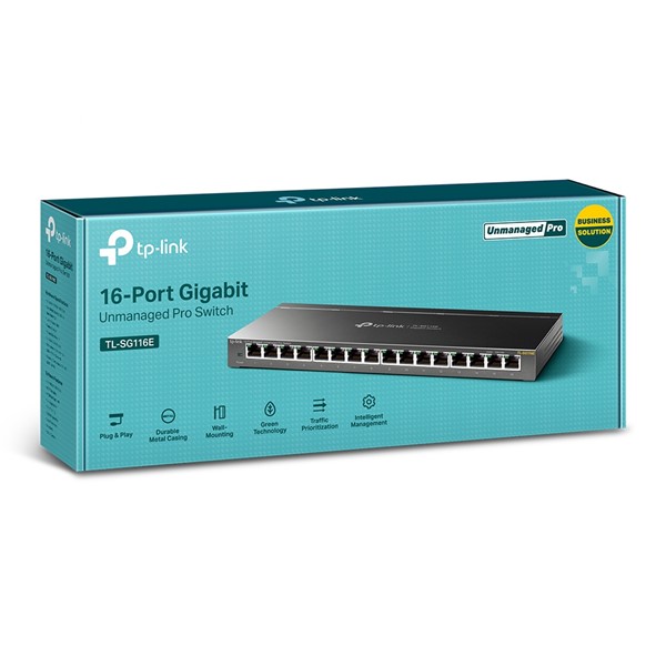 TP-LINK 16port TL-SG116E GIGABIT Yönetilebilir Switch