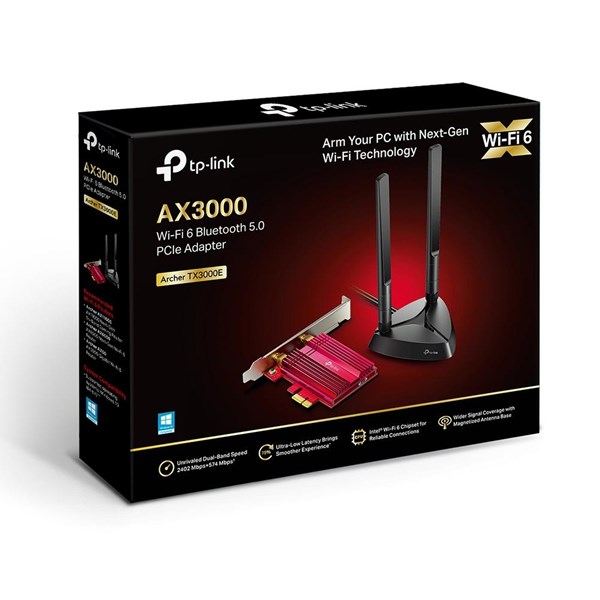 TP-LINK ARCHER TX3000E AX3000 WIFI-6 Bluetooth 5.0 PCIe Kablosuz Ağ Adaptörü