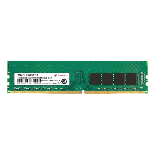 TRANSCEND 32GB DDR4 3200MHZ CL22 PC RAM VALUE TS4GLH64V2E3