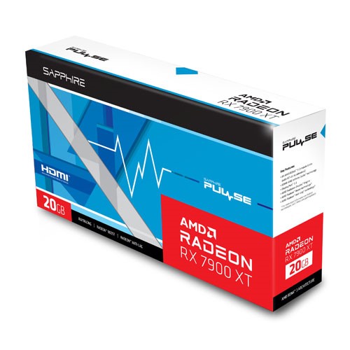 SAPPHIRE 20GB RX7900XT PULSE 11323-02-20G GDDR6 320bit PCIE 4.0