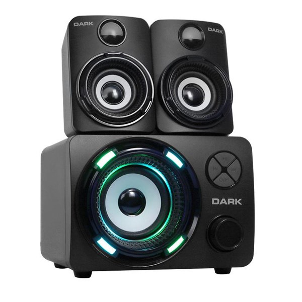 DARK DK-AC-SP214 21 11W Siyah 7 Farklı Renk Titreşimli LED Bluetooth Hoparlör