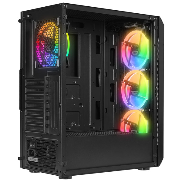 EVEREST 600W X-RACER 4X-FANLI GAMING MID-TOWER PC KASASI