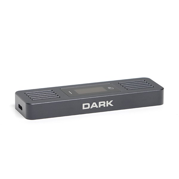 DARK DK-AC-DSEM6 USB3.2 Gen2 Type-C - M.2 NVMe  SATA NGFF SSD LED Dokunmatik Ekranlı Disk Kutusu 