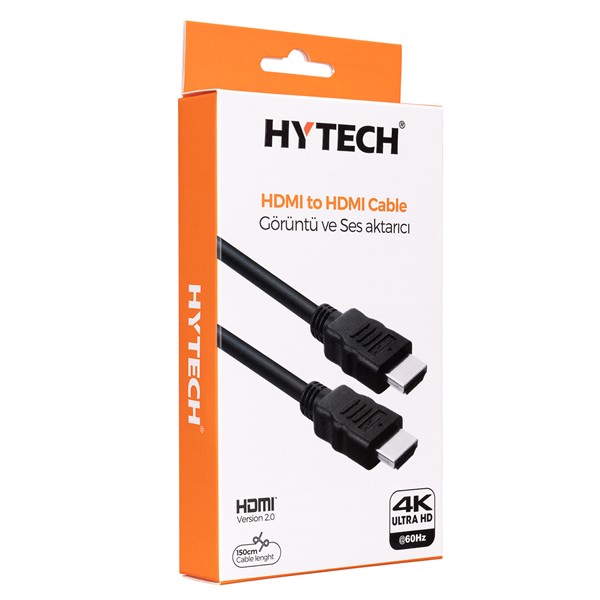 Hytech HY-XHD01 HDMI TO HDMI 1.5m Sinema 4K 4096x2160 Görüntü ve Ses Aktarıcı Kablo
