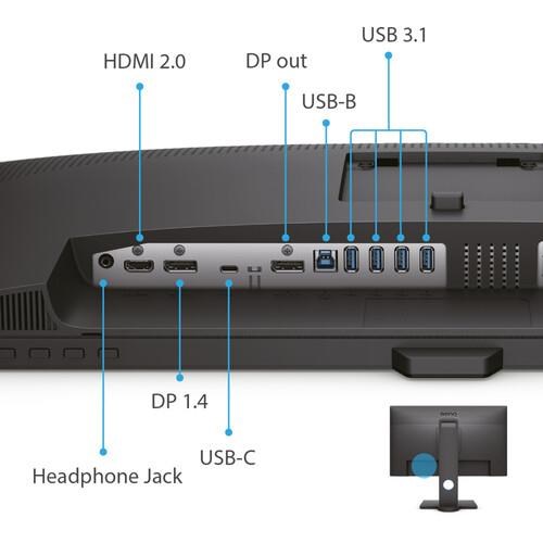 BENQ 27 IPS PD2705Q 5MS 60HZ HDMI-DP USBC PIVOT GRAFİK TASARIM MONİTÖRÜ 2560X1440