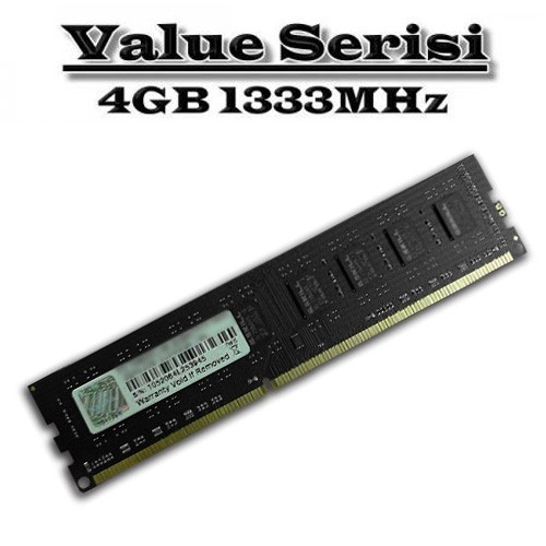 GSKILL 4GB DDR3 1333MHZ CL9 PC RAM VALUE F3-1333C9S-4GNS 1.5v