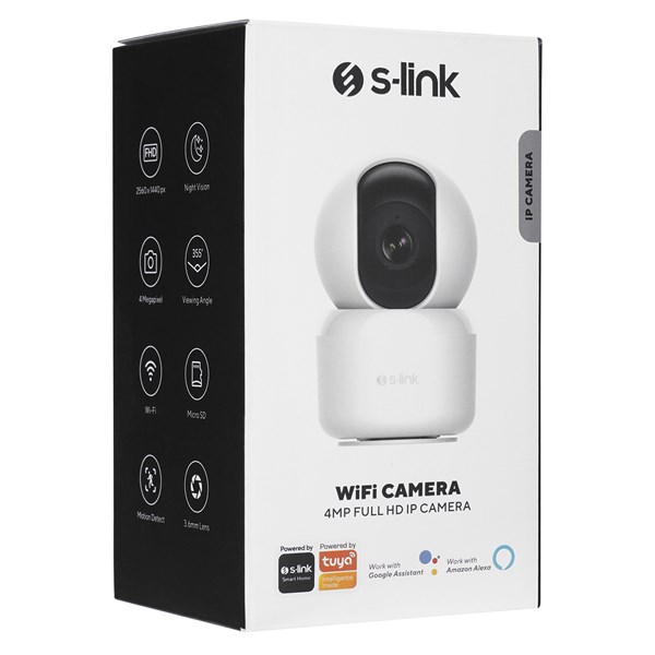 S-link SL-IND05 4.0 MP IP Smart HD Lens 3.6mm Dual Band Wifi Network TF Card Güvenlik Kamerası Tuya