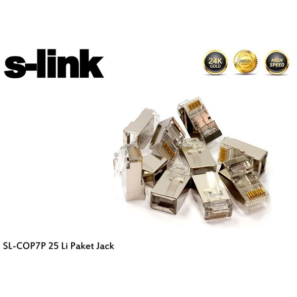 S-Link SL-COP7P 25li CAT-7 Paket Jack