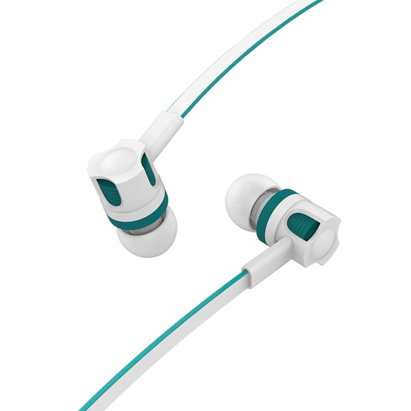 Hytech HY-X06 Mobil Telefon Uyumlu Beyaz/Mavi Kulak İçi Mikrofonlu Kulaklık