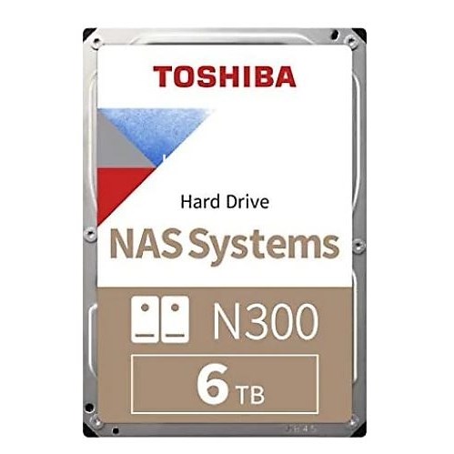 TOSHIBA 3.5 6TB N300 HDWG460UZSVA 7200 RPM 256MB SATA-3 NAS Diski