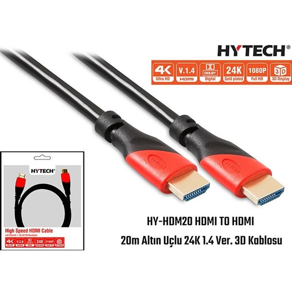 HYTECH HY-HDM20 20metre HDMI Görüntü Kablosu