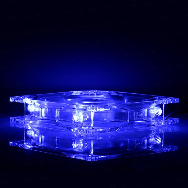 TX TXCCF12BL 12cm Mavi LEDli Sessiz Kasa Fanı