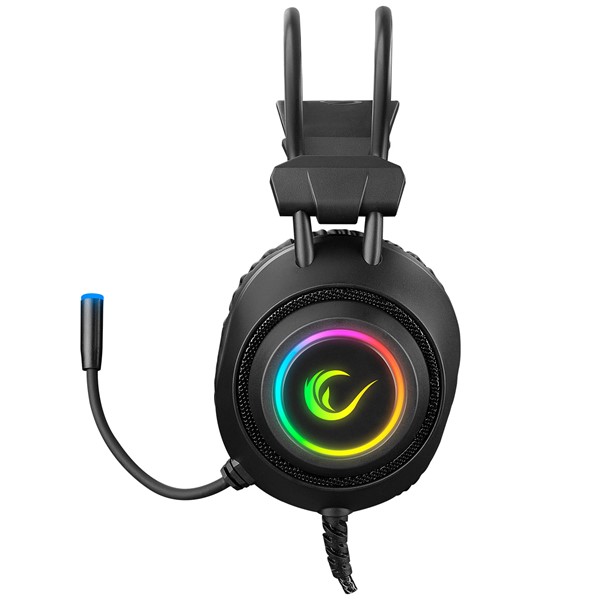 Rampage RM-K19 RAGING PLUS Siyah USB 7.1 Surround RGB Ledli Gaming Oyuncu Mikrofonlu Kulaklık