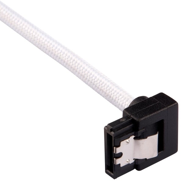 CORSAIR CC-8900279 Premium SATA 6Gbps 30cm 90 Derece Bağlantılı Kablo Seti Beyaz